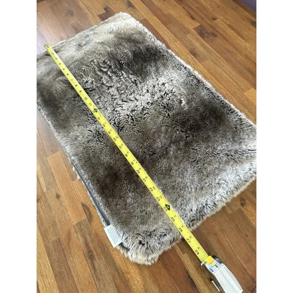 Restoration Hardware Faux Fur Pillow Cover Soft Plush RH Rectangular 26.5" X 15" - Picture 5 of 13
